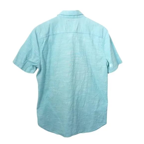 Hollister Aqua Blue Short Sleeve Shirt - Men's Size S - Picture 2 of 8
